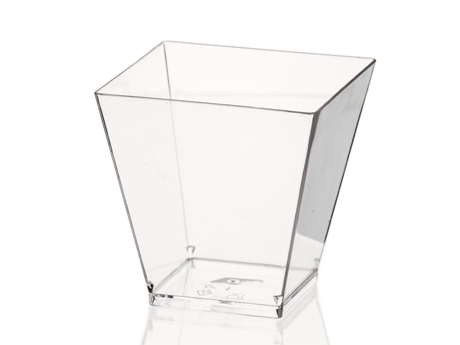 Verrine large carrée cristal