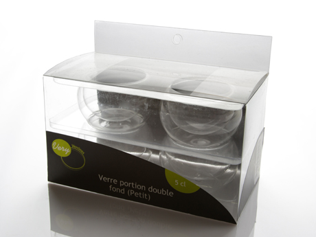 Verrine portion double fond petit format